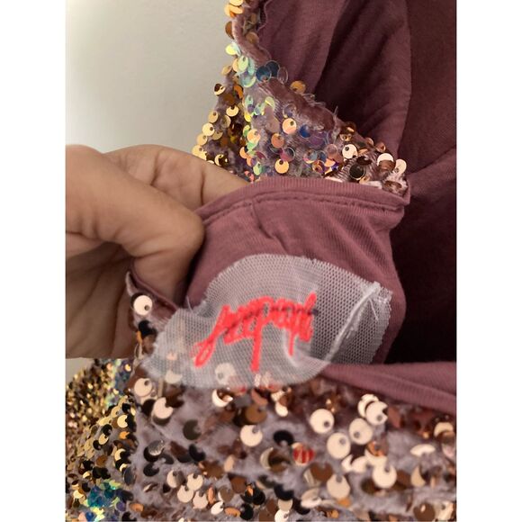 Free‎ People Glitter & Gold Midi Dress - Picture 7 of 8